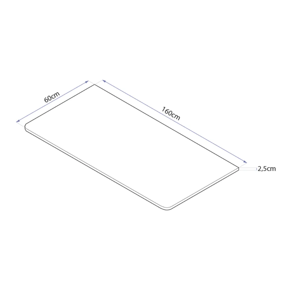 Mesa com Regulagem de Altura Elétrica Misch Branca + Tampo 160cm